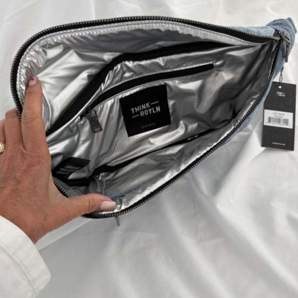 Think Royln Sister Sling Denim Fanny Waist Bag NWT Travel or Everyday - Picture 9 of 9